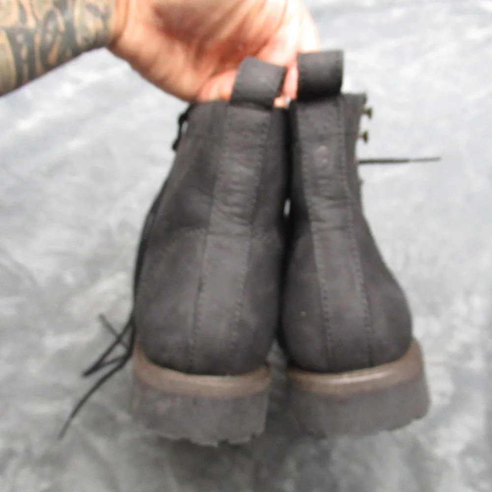 Patina Portland Boots Men Black Suede Lace Up Ankle Handmade Mexico Shoes Casual